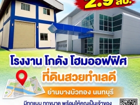 ขายที่ดิน บางบัวทอง ติดถนนใหญ่ ปิ่นทองแลนด์ 0835555889