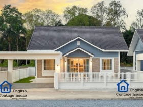 ขายบ้านเดี่ยวสไตล์ english cottage  สร้างใหม่พร้อมอยู่ นอกโครงการ