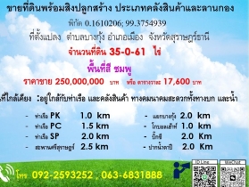 ขายที่ดิน 35 ไร่ 61  ตารางวา ตำบลบางกุ้ง อำเภอเมือง  จังหวัดสุราษ