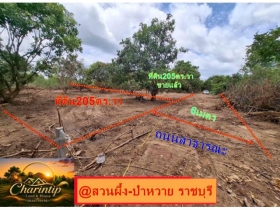 ขายที่ดิน 205 ตารางวา (นส.3ก.รอเดินสำรวจเอาโฉนด)ทำเลสวย อำเภอสวนผ